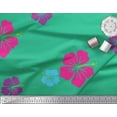 thumbnail image 2 of Soimoi Green Poly Georgette Fabric Floral Decor Fabric Printed Yard 42 Inch Wide, 2 of 3