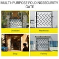 thumbnail image 4 of AKDSteel  Heavy-Duty Steel Folding Security Gate, Expandable Outdoor Barrier with 360° Swivel Casters and Lockable Scissor Design for Gardens, Courtyards, 4 of 7