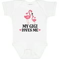 thumbnail image 3 of Inktastic My Gigi Loves Me Flamingo Girls Baby Bodysuit, 3 of 5