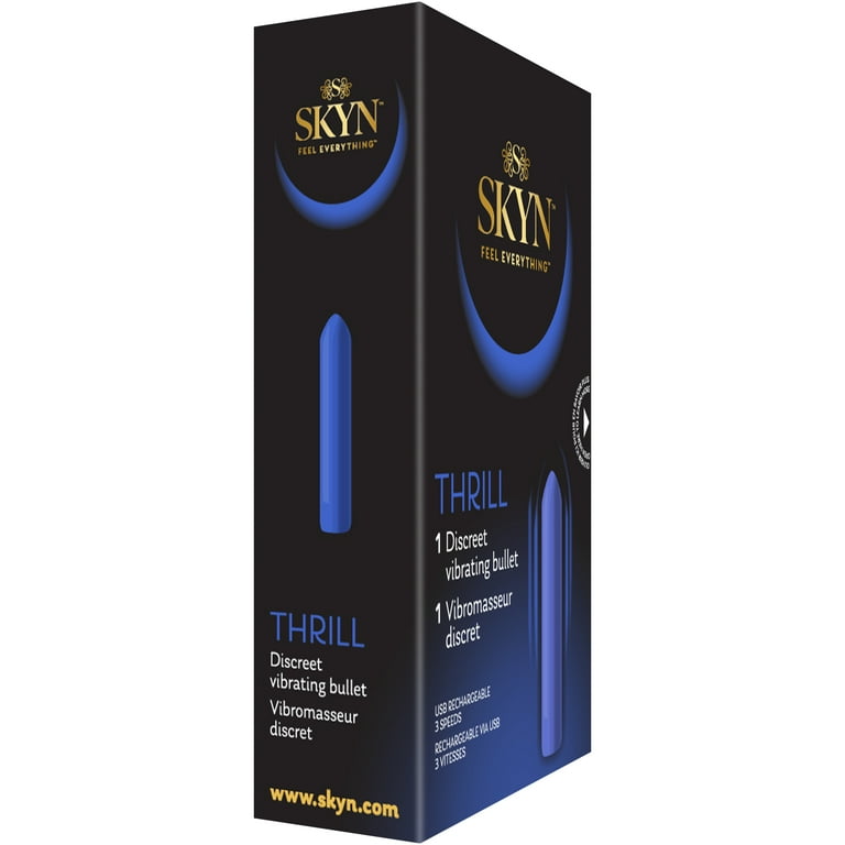 SKYN Thrill 3 Speed Vibrating Bullet Vibrator, 3 Speeds, Rose Gold