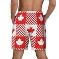 thumbnail image 4 of Balery Maple Leaves1 Mens Swim Trunks Swim Shorts for Men Quick Dry Inseam Beach Shorts with Compression Liner Pocket-X-Large, 4 of 9