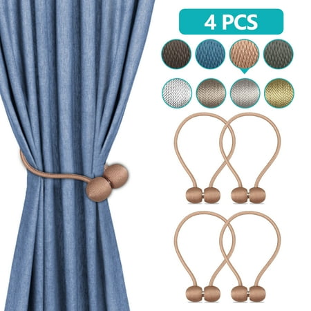 2 4 6 Pack Magnetic Curtain Tieback Decorative Rope Holdback