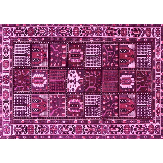 Ahgly Company Indoor Rectangle Persian Pink Traditional Area Rugs, 5' x 8'