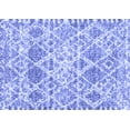 thumbnail image 1 of Ahgly Company Machine Washable Indoor Rectangle Trellis Blue Modern Area Rugs, 7' x 9', 1 of 4