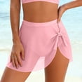 thumbnail image 7 of Swimsuit Coverup for Women Wrap Mini Skirt Sarong Solid Color Beach Bikini Cover Ups for Swimwear, 7 of 7