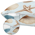 thumbnail image 3 of Herdesigns Starfish Seashell Coral Throw Pillow Covers, 18x18 Inch Pack of 2 Soft Couch Pillowcases Cushion Cases for Sofa Bedroom Living Room Home Decor, 3 of 7