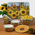 thumbnail image 4 of Certified International  Sunflower Bouquet 11" Dinner Plates, Set of 4 - 10.75' x 11', 4 of 5
