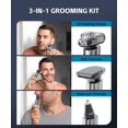 thumbnail image 3 of Electric Razor for Men, Waterproof Cordless Electric Shaver, Wet Dry Adjustable Speeds Beard Trimmer Grooming Kit with LED Display, Fast Charging(Black), 3 of 6