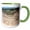 Green/White, variant on 3drose, Turkey, Anatolia, Aydin, Ruins of Miletus, Roman Theater., 11oz Two-tone Black Mug