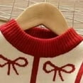thumbnail image 4 of yocbz Ugly Christmas Sweater Toddler Girl Toddler Boy Girl Sweater Christmas Knit Pullover Crewneck Christmas Elk Deer Sweatshirts Holiday Sweater Light Yellow,Size for 7-8 Years, 4 of 8