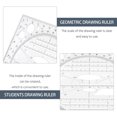 thumbnail image 5 of WHAMVOX Multifunctional Measuring Ruler and Geometric Protractor for Students and Office Use, Black, 5 of 8