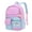 Pink, variant on Schoolbags for Students Multiple Pockets Colorful Backpack Daypack Casual College Zipper Bookbag for Daily Travel Blue