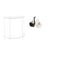 thumbnail image 1 of Mesita de noche de acrílico,Mesa auxiliar de acrílico transparente Mesa auxiliar transparente en capas,Mesa pequeña de acrílico,mesita de noche pequeña,compacta,estatua de cisne,Estatuas y, 1 of 8