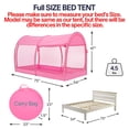 thumbnail image 2 of Carpa Mosquitera para Cama LEEDOR Rosa para Cama Full 190x137x120 cm, 2 of 9