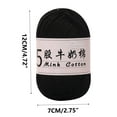 thumbnail image 3 of KQJQS 5-Strand Milk Cotton Yarn - 50g 325m Crochet & Knitting Thread for DIY Baby Sweater, Wool Balls, Hats, 3 of 6