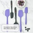 thumbnail image 3 of 3 Piece Silicone Spatula Set - Purple, 3 of 10