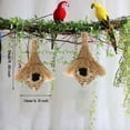 thumbnail image 6 of Hand Woven Straw Bird House Natural Hanging Nest for Outdoor Garden Decor Hummingbird Shelter Rustic Home Accent, 6 of 6