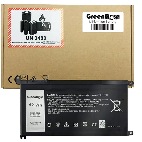 GREENTECH WDX0R BATTERY FOR DELL INSPIRON 5368 5565 5568 LATITUDE 3180 3189 42WH FC92N 3CRH3
