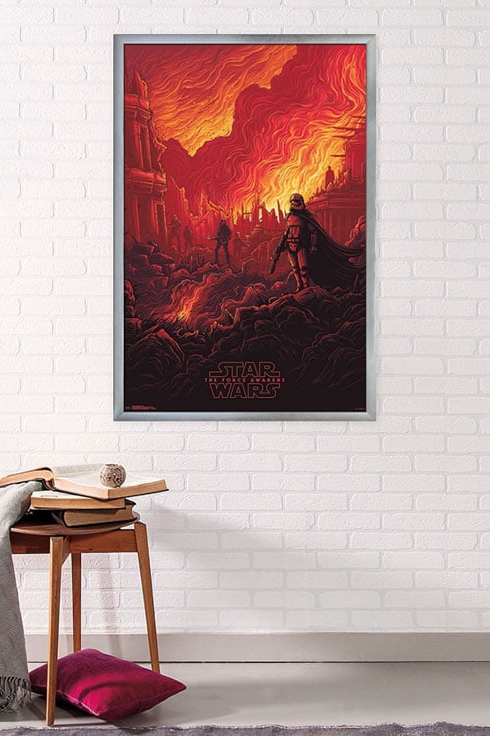 24X36 Star Wars: The Last Jedi - Ruins Wall Poster, 24" x 36", Framed