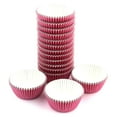 thumbnail image 2 of Eoonfirst Mini Moldes De Aluminio Para Cupcakes, Vasos De Papel Para Hornear Para Muffins De Acción De Gracias, 300 Piezas (Rosa), 2 of 5
