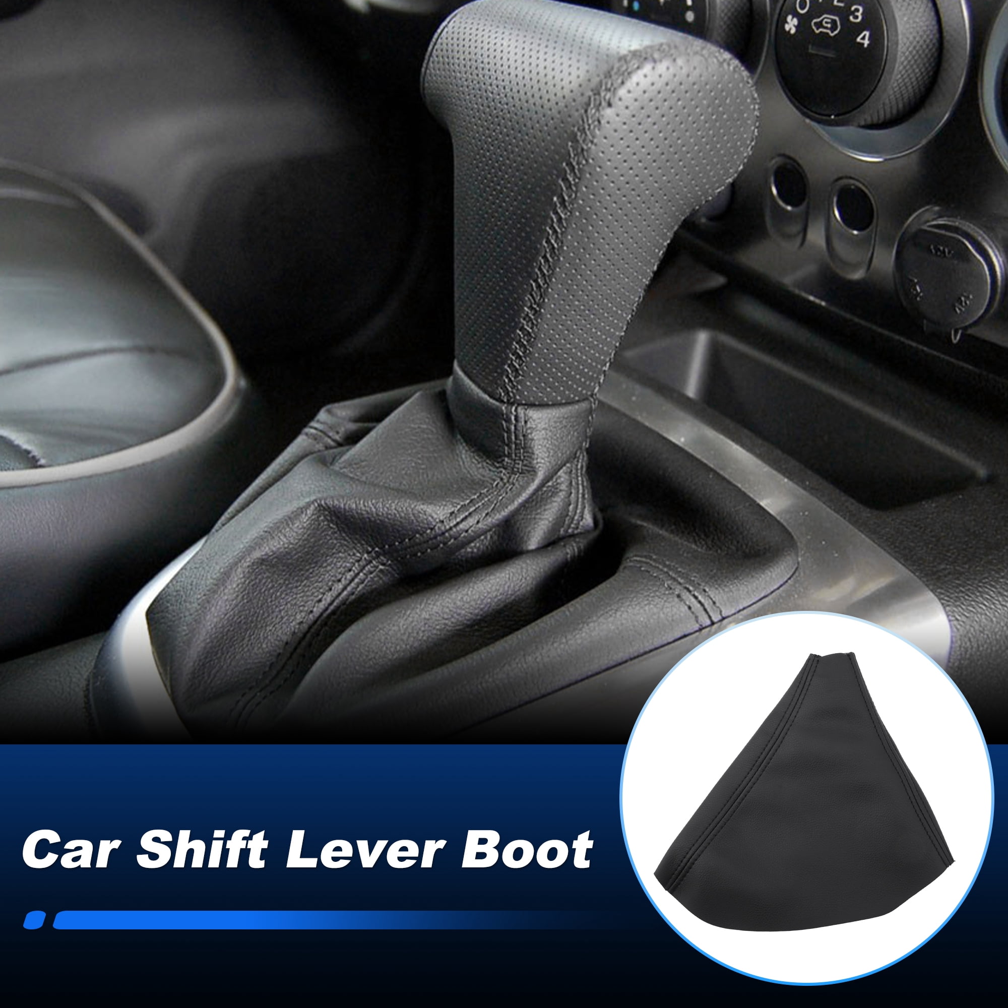 Unique Bargains Shift Knob Dust Cover Shifter Boot for Hummer H3 2005-2011 Black