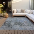thumbnail image 6 of Addison Rugs Chantille Indoor/Outdoor Transitional Abstract Gray Washable Rectangle Rug, 9' x 12', 6 of 6