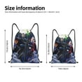 thumbnail image 2 of Goofa The Nightmare Before Christmas Print Drawstring Backpack Bag Sport Gym Sackpack Cinch Bags Drawstring Bags Draw String Sport Bag-Small, 2 of 6