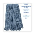 thumbnail image 2 of Mop Head, Standard Head, Cotton/synthetic Fiber, Cut-End, #16., Blue | Bundle of 2, 2 of 9