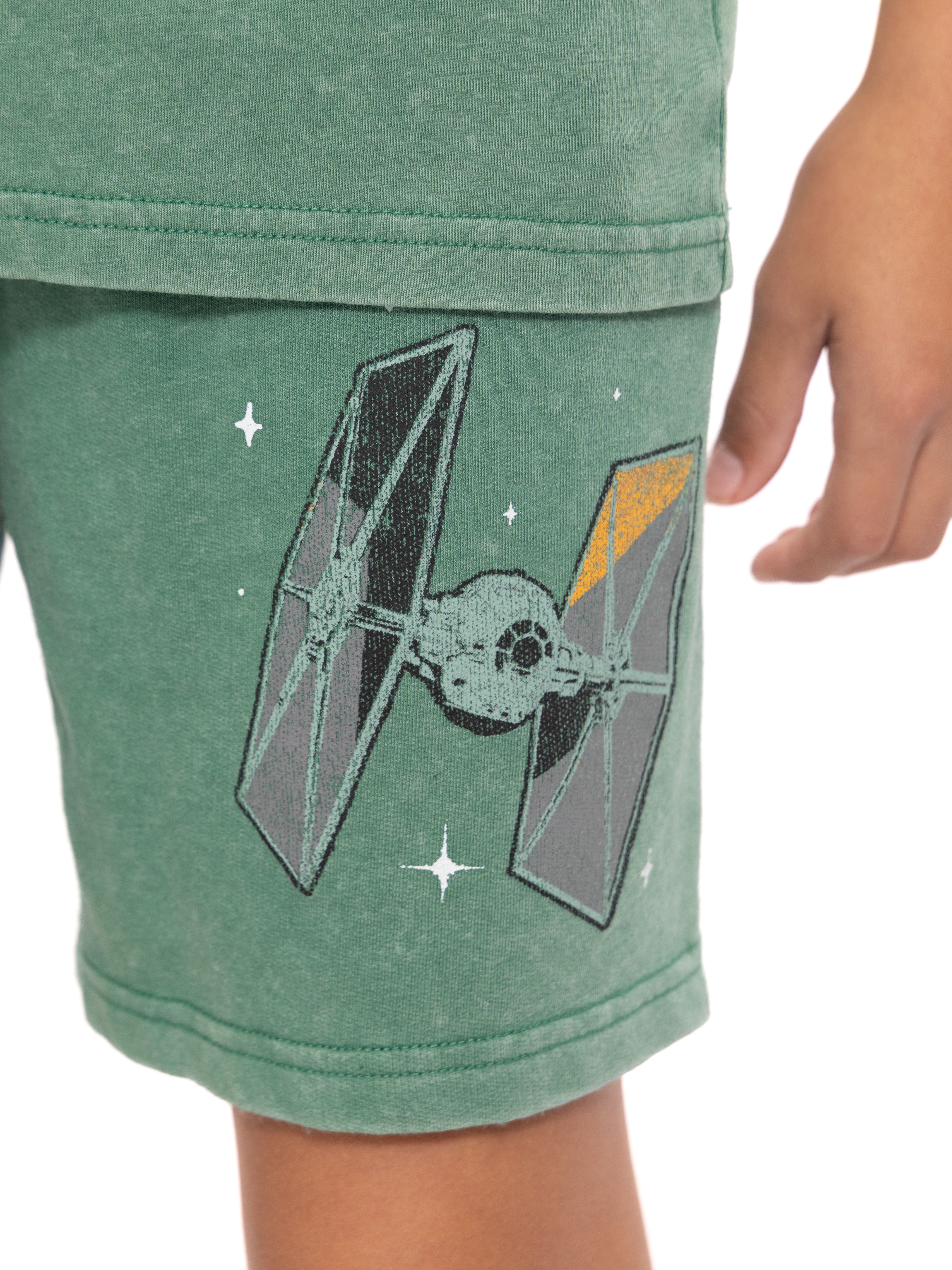 Star Wars Boys Short Sleeve Graphic Tee and Shorts Set, 2-Piece, Sizes 4-16