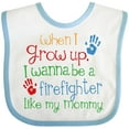 thumbnail image 3 of Inktastic Firefighter Like Mommy Boys or Girls Baby Bib, 3 of 4