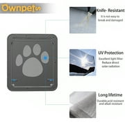 Ownpets Lockable Pet Screen Door, with Magnetic Locking Function, Plastic Door for Dog and Cat