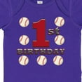 thumbnail image 4 of Inktastic First Birthday Baseball Boys Baby Bodysuit, 4 of 5