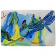 thumbnail image 1 of Betsy Drake DM813 Yellow Bells & Dragonfly Door Mat - 18 x 26 in., 1 of 1