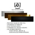 thumbnail image 5 of Deck the Door Decor | Door Kick Plate - Anodized Aluminum Screw Mount Satin Black, Satin Nickel, Shiny Brass & Oil Rubbed Bronze Finish Many Sizes (8x30", Oil Rubbed Bronze), 5 of 7