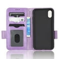 thumbnail image 4 of Dteck Wallet Case for iPhone XS Max, Flip Magnetic Synthetic Leather with Hand Strap Credit Card Slots Kickstand Business style Phone Cover For iPhone XS Max, Purple, 4 of 12