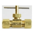 thumbnail image 3 of 1/4 in. 1/4 in. Brass Needle Valve, 3 of 3