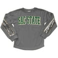 thumbnail image 2 of Girls Youth Gameday Couture  Gray Sacramento State Hornets Guess Who's Back Long Sleeve T-Shirt, 2 of 3