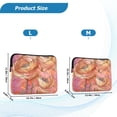 thumbnail image 4 of FORMRS 13-13.3 inch Laptop Sleeve Case Soft Carrying Quilted Computer Bag Cover, Abstract Pink Flowers, 4 of 7