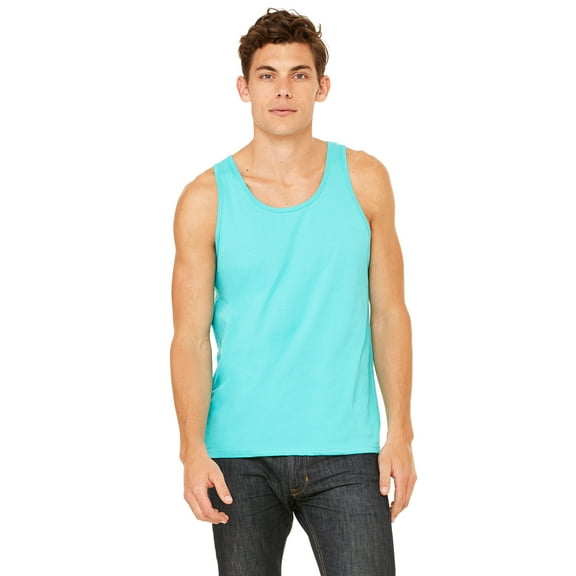 Unisex Jersey Tank , 3480 , Teal , Large