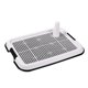 thumbnail image 3 of Bandeja para orinal interior, bandeja de inodoro para perros, orinal, malla de malla, bandeja de entrenamiento para perros pequeños, medianos y grande Negro, 3 of 9