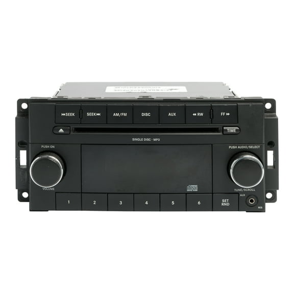 Restored 2009 Dodge Durango Challenger AM FM MP3 Radio Single-Disc CD Player P68021159AD (Refurbished)