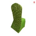 thumbnail image 3 of CAROOTU Chair Cover with 3D Rose Petals Pattern Multicolor for Wedding Rosette Banquet Wedding Dining Chair Covers, 3 of 7