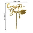 thumbnail image 3 of Party Photo Booth Props Personalized Cake Topper Custom Congrats Graduation Hat Student Class Of 2022 Double Sided Glitter Card Baby,Gold Graduation Party Balloon, 3 of 9