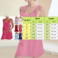 thumbnail image 3 of Fsqjgq Summer Dress Maxi Dress for Women Party Dress for Teens Women Short Dress Loose Casual Jumpsuit Adjustable Tie Jumpsuit Sleeveless Dress with Pockets Boho Vacation Dresses Floral Ruffle Pu L, 3 of 5