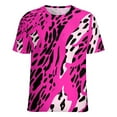 thumbnail image 5 of Leopard Print Pattern Women's T-Shirt Short Sleeve T Shirts Tops Tee Ladies Loose T, 5 of 6