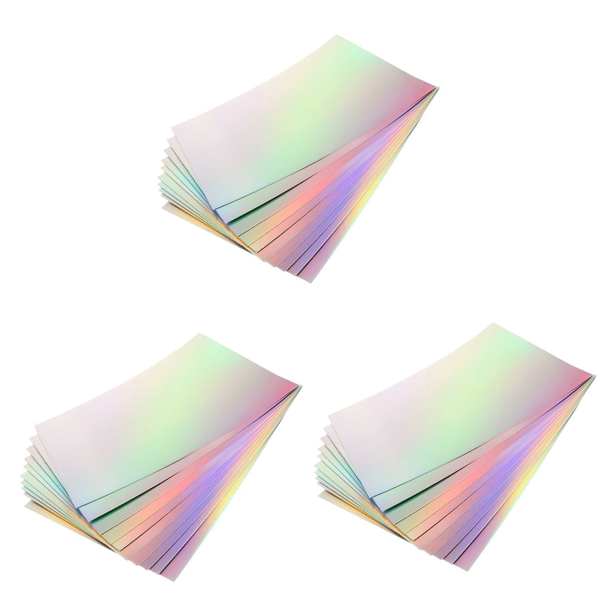 30 Sheets   Multi-use Cardstock Holographic Diy Craft Material Decals Handicraft Cards