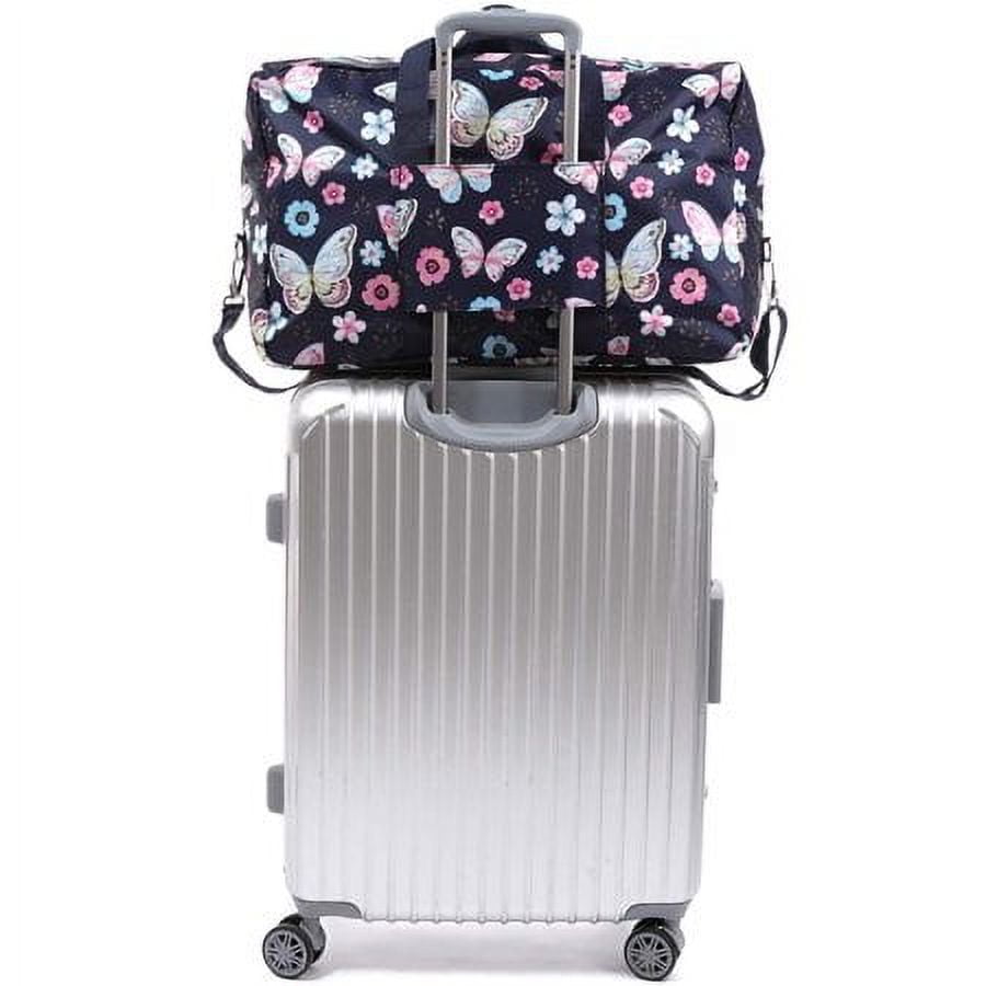 ZQB 22" Overnight Carry On Weekender Bag for Women Girls  Foldable Travel Duffle Bag