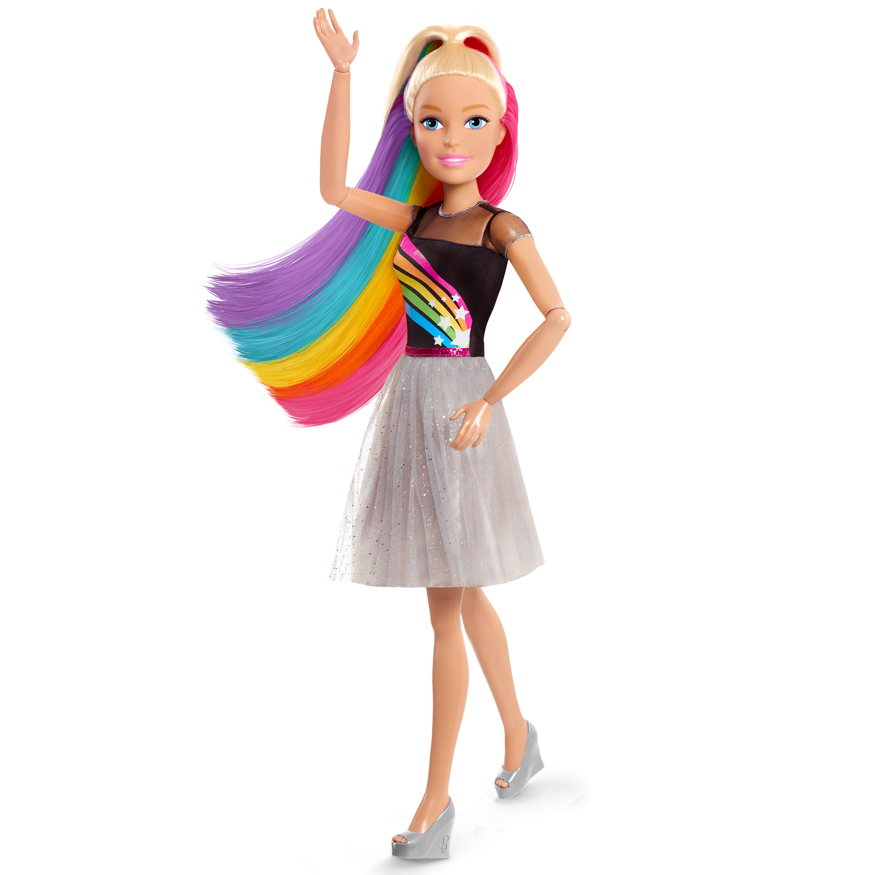 Barbie 28” Rainbow Sparkle Best Fashion Friend Doll (Blonde Hair), Ages 3 +  - Walmart.com - Walmart.com