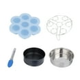 thumbnail image 1 of Food Steamer Rack,5Pcs/Set Food Steam Basket Cake Mold Pressure Cooker Steam Rack Best in its Class, 1 of 14