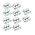 thumbnail image 2 of Clearance! Yxwen Abs Cabinet Door Magnetic Buckle 10Pcs White Cabinet Catch Closures Door Locks Magnets Shutter for Kitchen Closet Cupboard Closer 10Pcs, 2 of 5